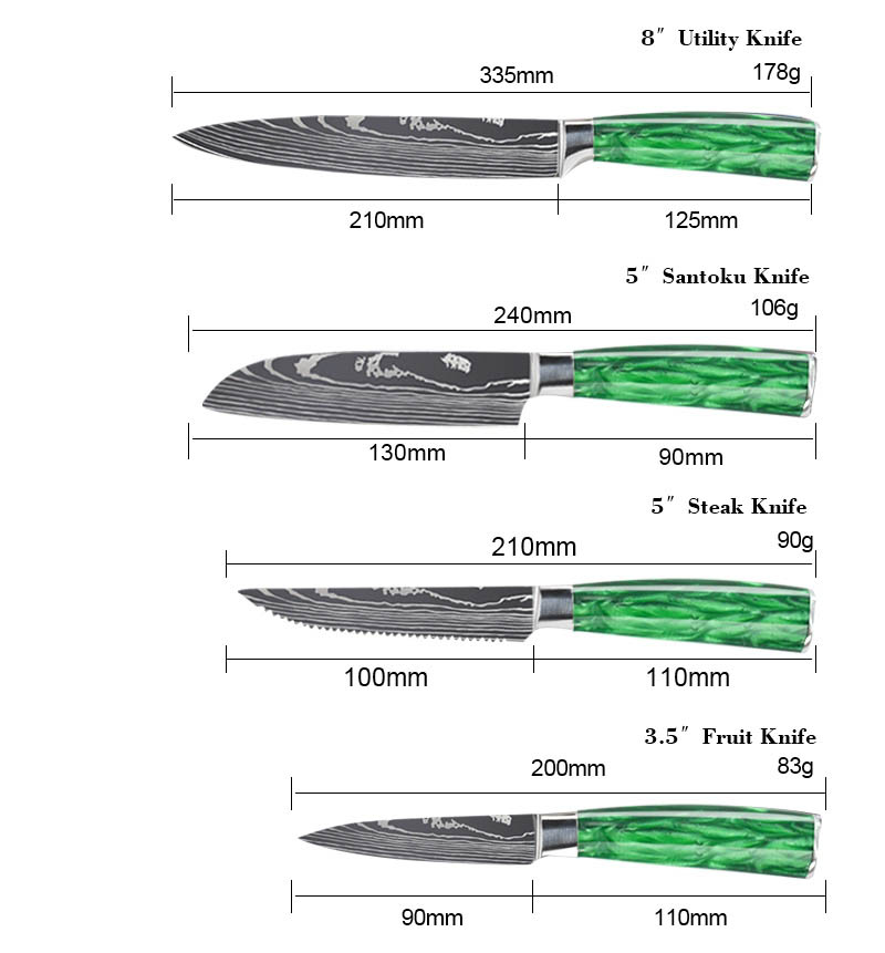 Stainless steel kitchen knife